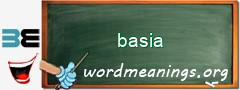WordMeaning blackboard for basia